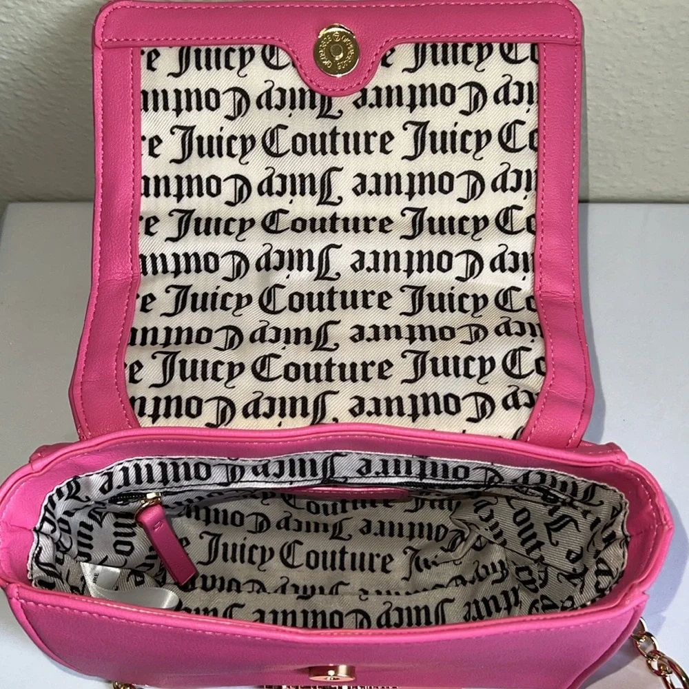 Juicy Couture Pink love Flap Crossbody Bag - Picture 8 of 13